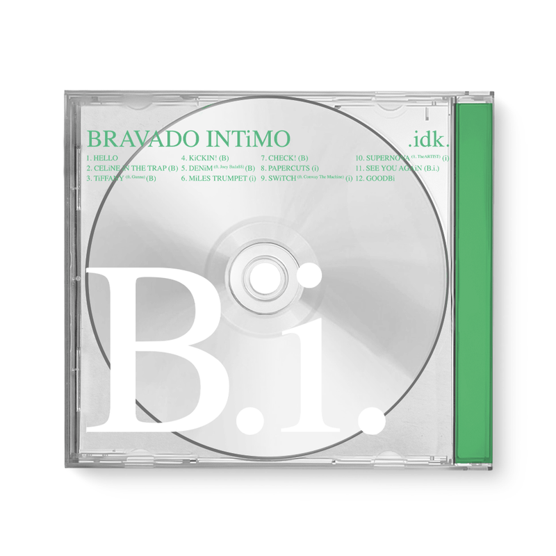 .idk. - BRAVADO INTiMO (LP - Clear Dark Green Vinyl - Fat Beats Exclusive, CD) Clue No Clue