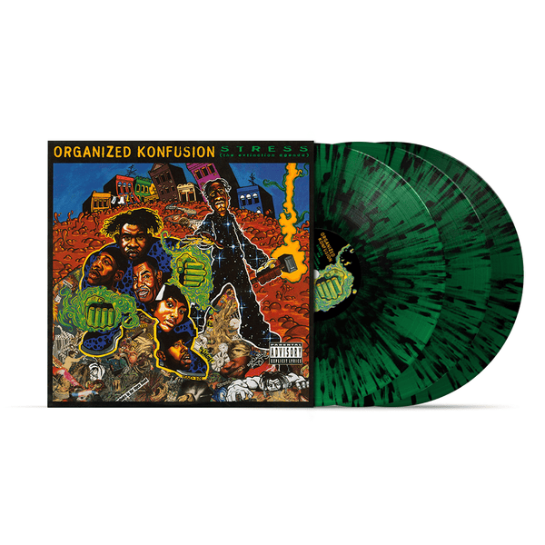 Organized Konfusion - Stress: The Extinction Agenda (30th Anniversary Deluxe Edition) (3xLP - Green and Black Splatter Vinyl Trifold - Fat Beats Exclusive) 3xLP - Green and Black Splatter Vinyl Trifold - Fat Beats Exclusive Fat Beats Records