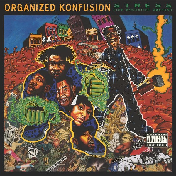 Organized Konfusion - Stress: The Extinction Agenda (30th Anniversary Deluxe Edition) (3xLP - Green and Black Splatter Vinyl Trifold - Fat Beats Exclusive) Fat Beats Records