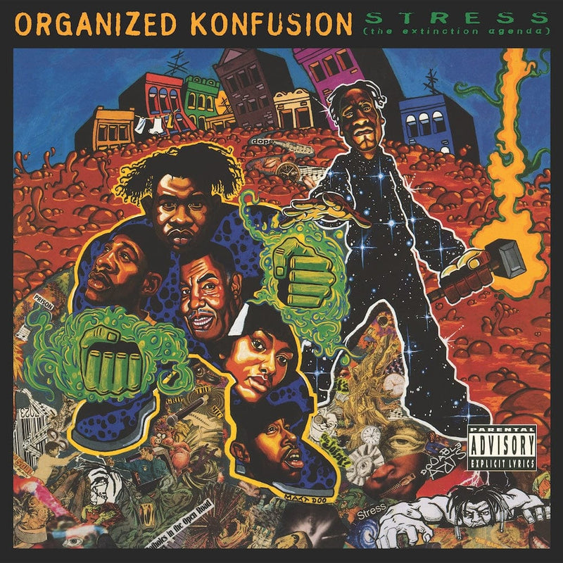 Organized Konfusion - Stress: The Extinction Agenda (30th Anniversary Deluxe Edition) (3xLP - Green and Black Splatter Vinyl Trifold - Fat Beats Exclusive) Fat Beats Records