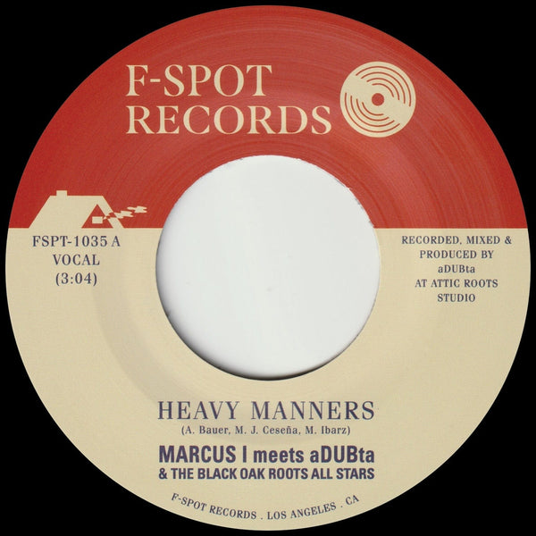 Marcus I meets aDUBta - Heavy Manners (7") Heavy Manners