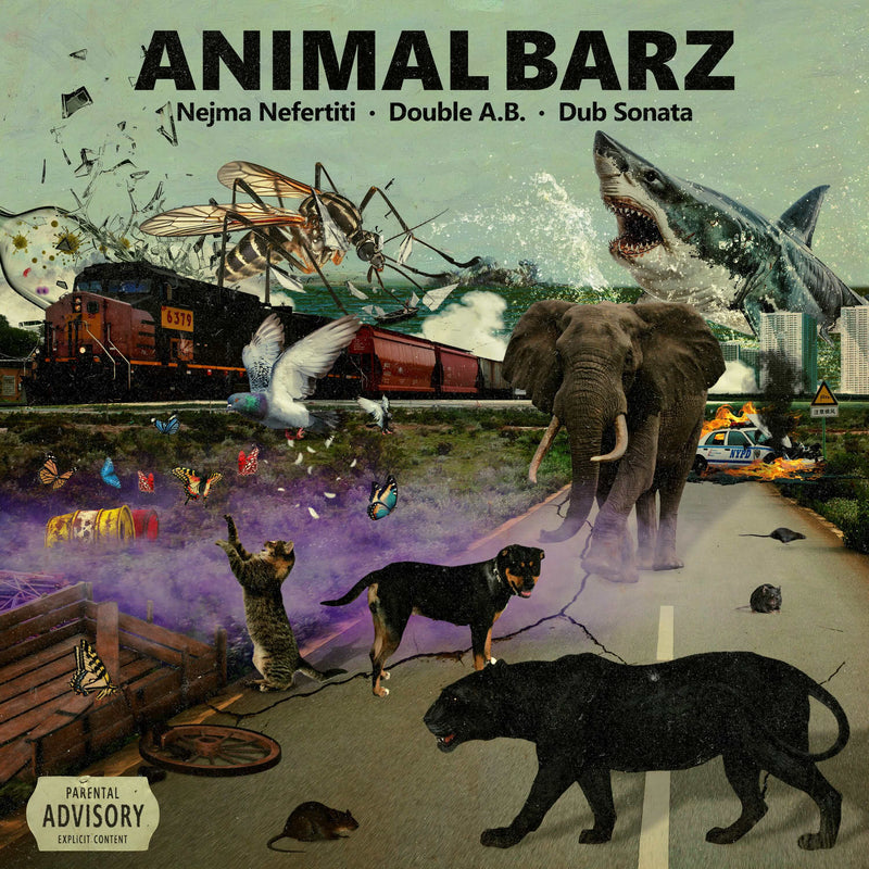 Nejma Nefertiti, Double A.B. & Dub Sonata - Animal Barz (LP) Higher Than Most