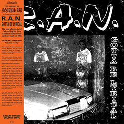 R.A.N. - Gotta Be Lyrical (LP - Orange Galaxy Vinyl) Now Again Records