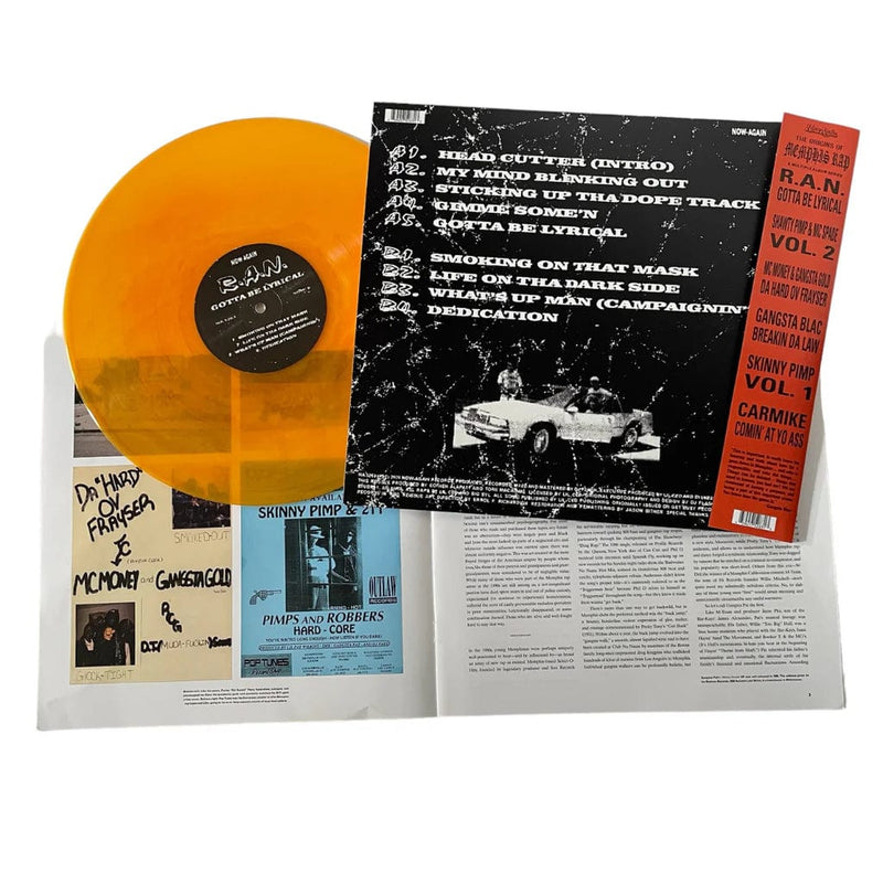 R.A.N. - Gotta Be Lyrical (LP - Orange Galaxy Vinyl) Now Again Records