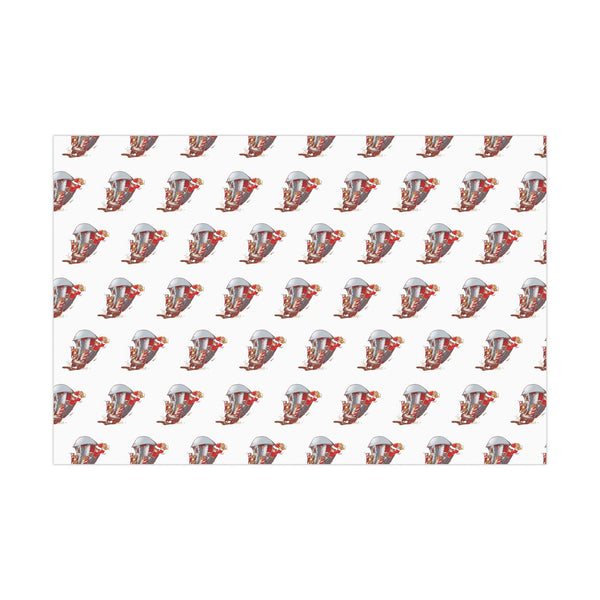 Fat Beats Train Logo Gift Wrapping Paper 30'' x 20'' / Satin Printify