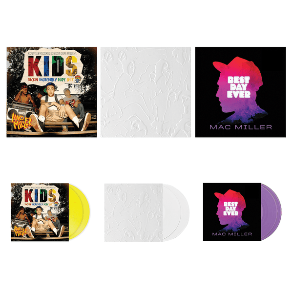 Mac Miller 3-Pack Vinyl Bundle (K.I.D.S, Macadelic, Best Day Ever) Rostrum Records