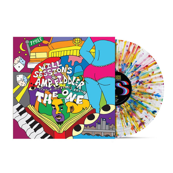 Will Sessions & Amp Fiddler featuring Dames Brown - The One (LP - Splatter Vinyl - Fat Beats Exclusive) LP - Splatter Vinyl - Fat Beats Exclusive Sessions Sounds